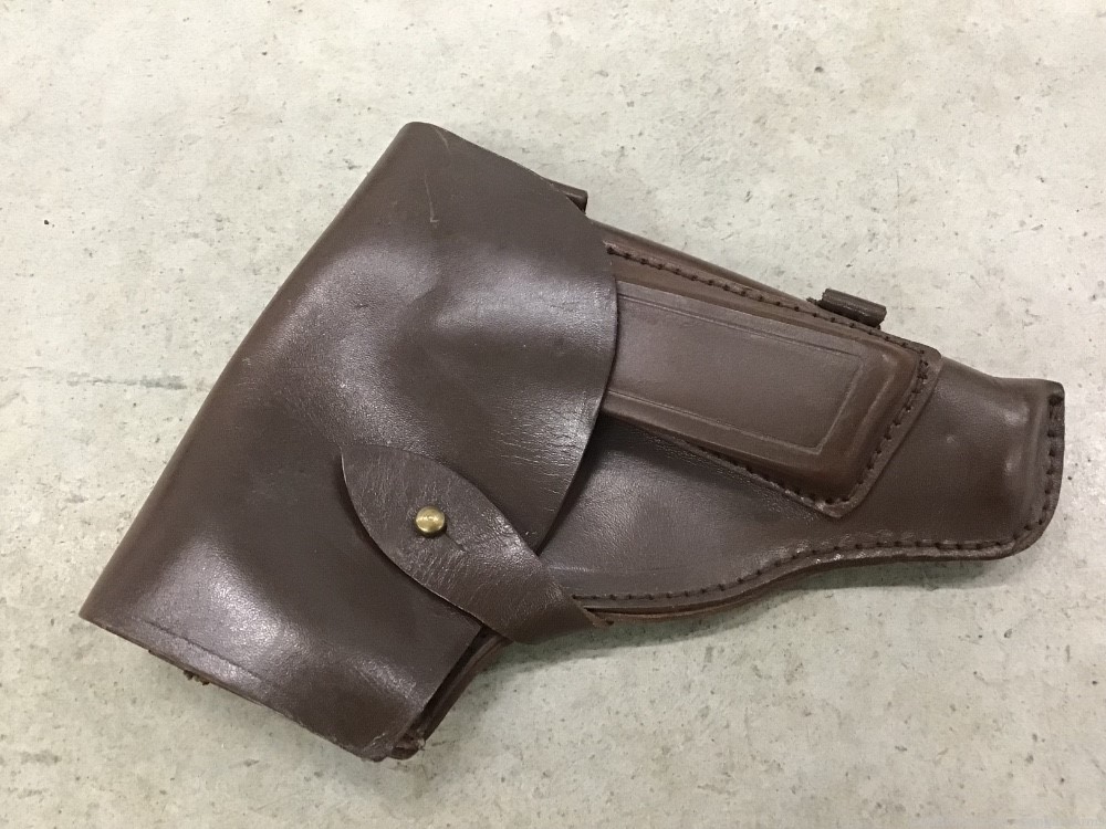 Unissued East German Makarov Leather Holster Penny Auction NR 0.01-img-0