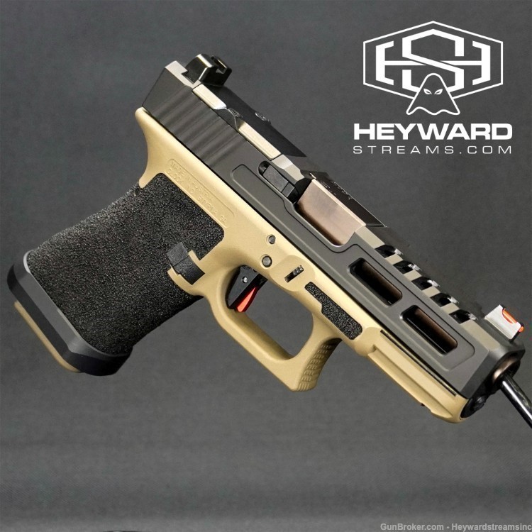 NEW Custom Glock 19 Gen 3,FDE,STIPPLED, Timney Alpha Trigger 2.3-3.5lbs,9mm-img-0