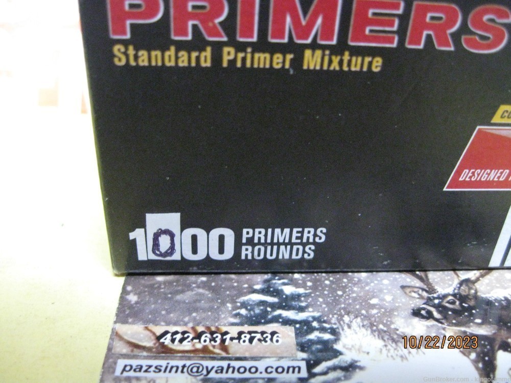 SCARCE Newest LARGE RIFLE Primers 1,000 pc Fresh Brick; more available too-img-1