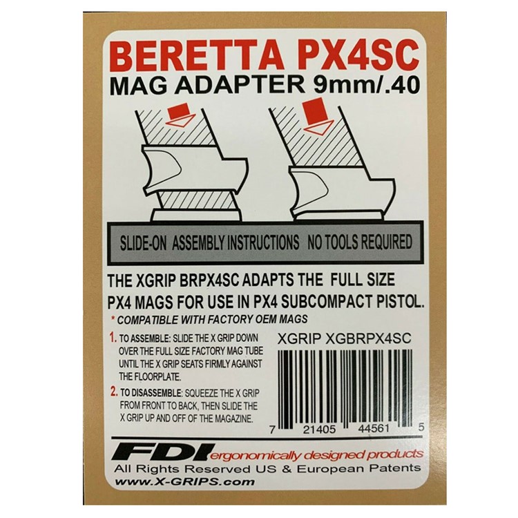 X-GRIP Magazine Adapter for Beretta PX4 (BRPX4)-img-5