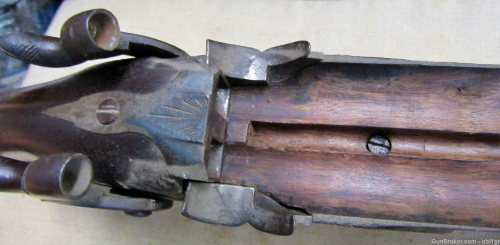 Beautiful French 1850's Percussion 16 Bore Double Barrel Shotgun-img-35