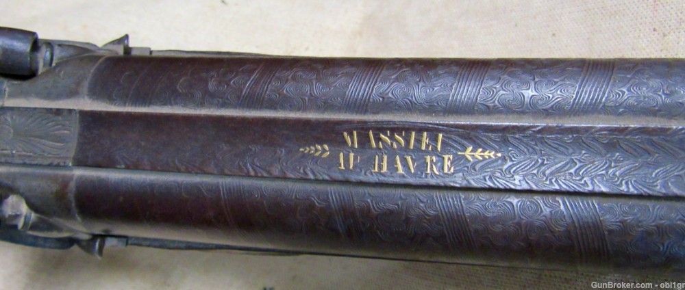 Beautiful French 1850's Percussion 16 Bore Double Barrel Shotgun-img-6