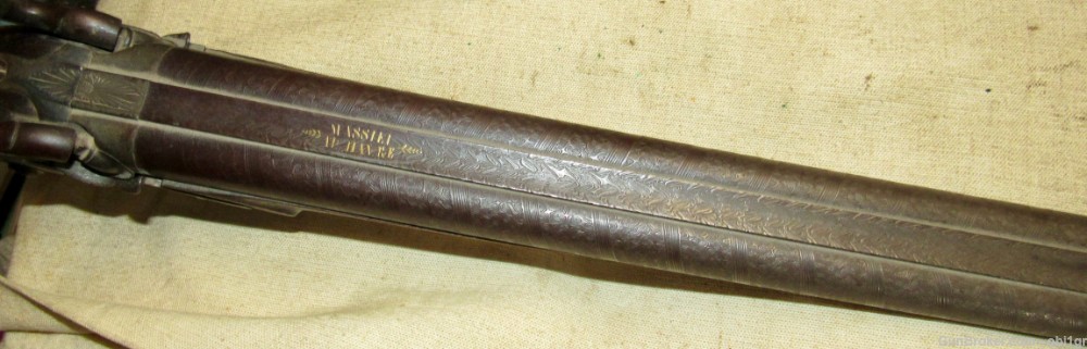 Beautiful French 1850's Percussion 16 Bore Double Barrel Shotgun-img-17