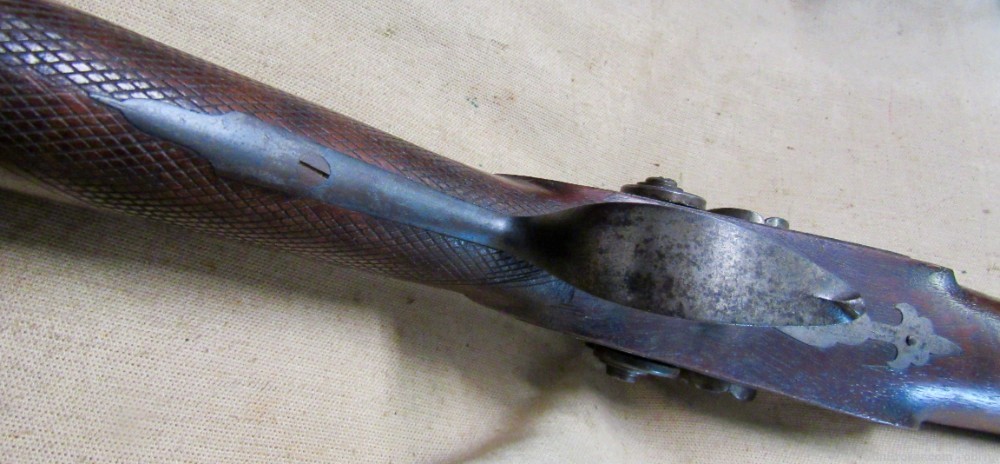 Beautiful French 1850's Percussion 16 Bore Double Barrel Shotgun-img-13