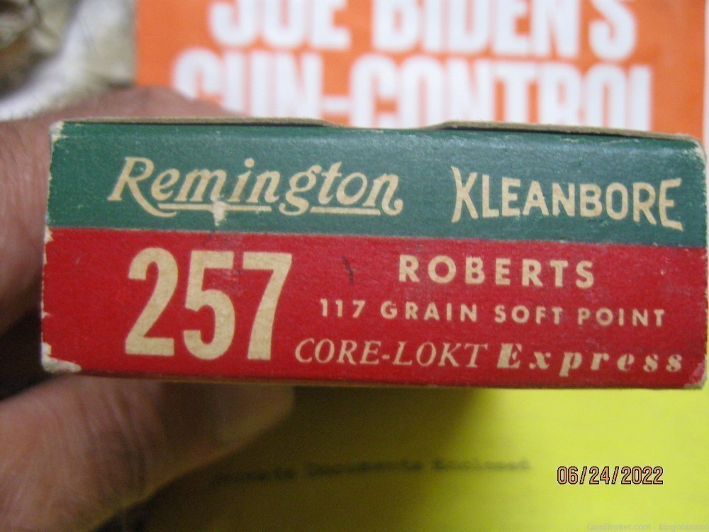 RARE Factory Full Box 257 ROBERTS Remington Factory Dummy Test Cartridges-img-1