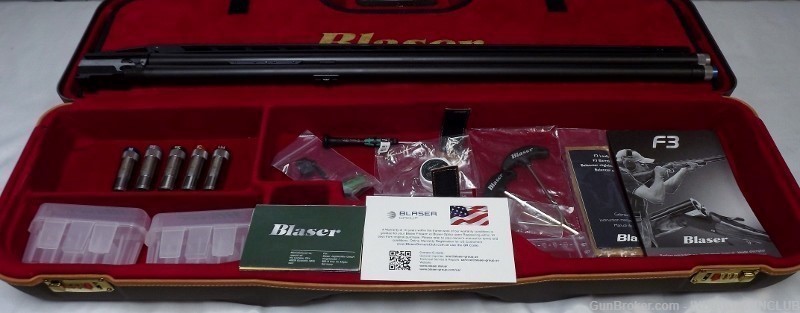 NIB BLASER F3 SUPER TRAP LUXUS COMBO 12GA 34"/32" CASE-img-14