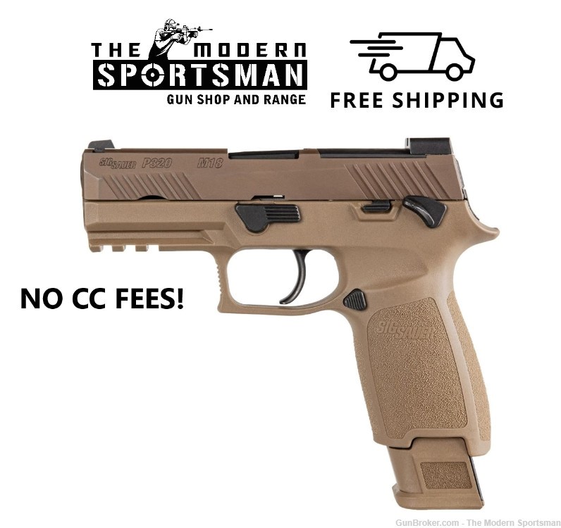 Sig Sauer P320 M18 Carry 9mm Optic Ready Coyote -img-0