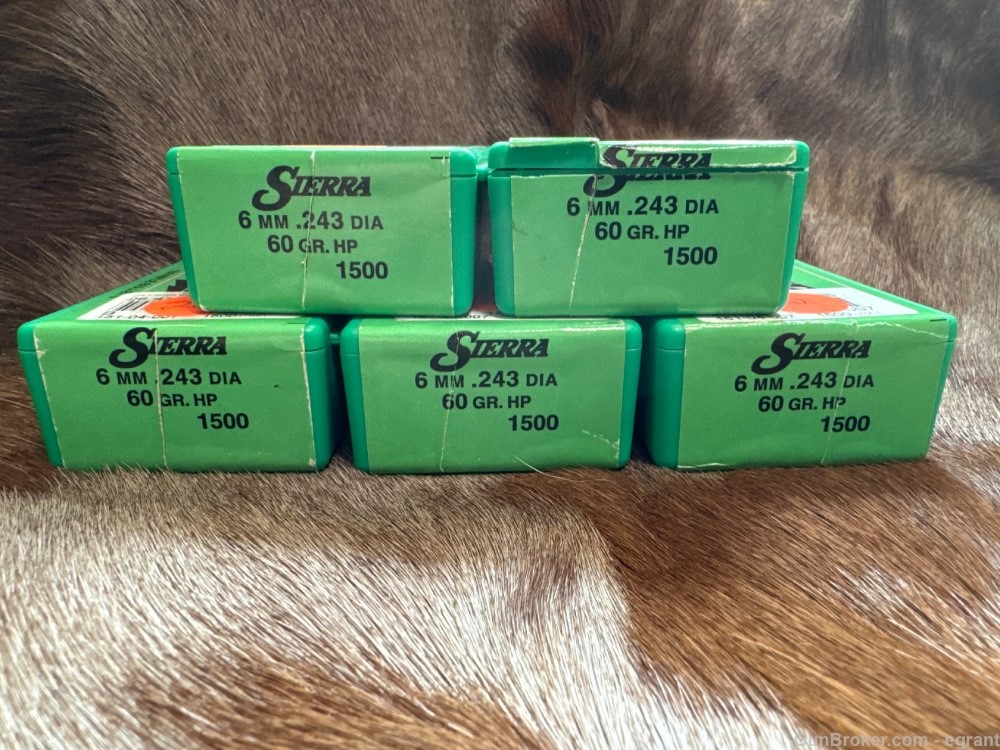 Bullets #24 Sierra 6MM (5 Boxes)-img-0