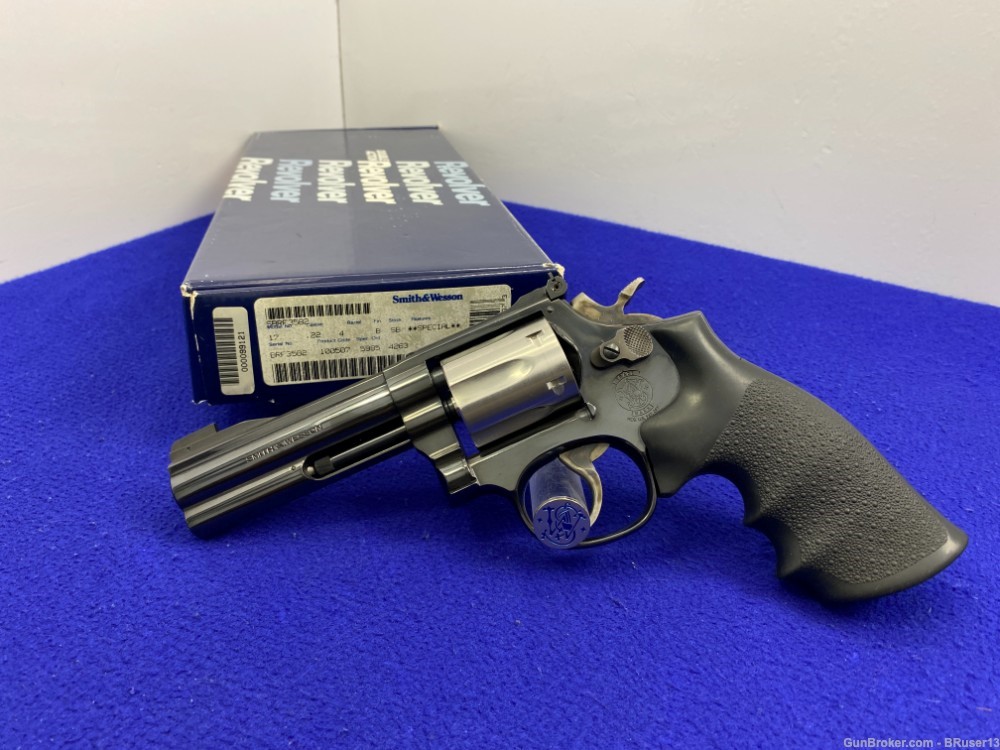 1994 Smith Wesson 17-7 .22LR 4" -HOLY GRAIL PINTO REVOLVER- 1 of Only 14-img-2