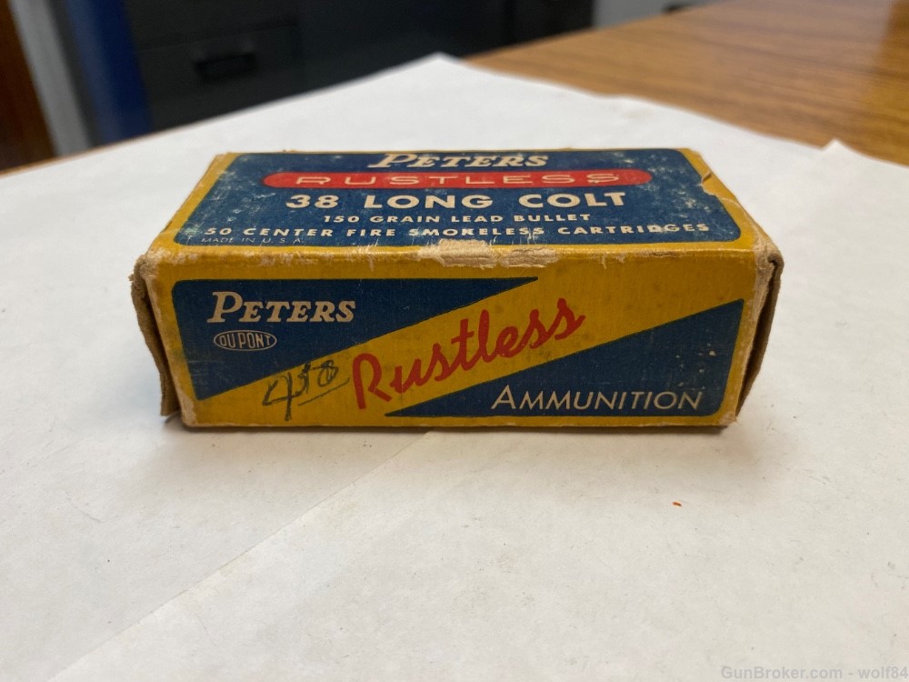 38 Long Colt PETERS Rustless  150 gr  38 LC NOS -img-1