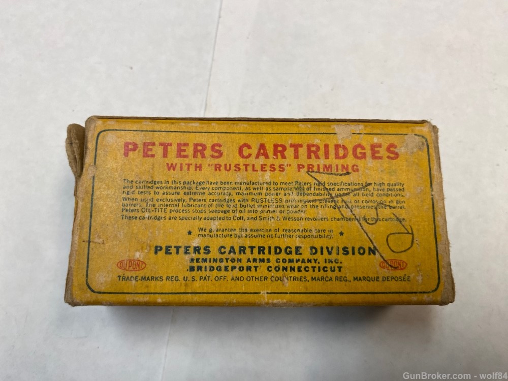 38 Long Colt PETERS Rustless  150 gr  38 LC NOS -img-5