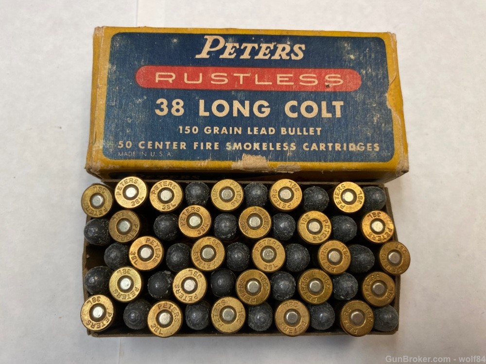 38 Long Colt PETERS Rustless  150 gr  38 LC NOS -img-0