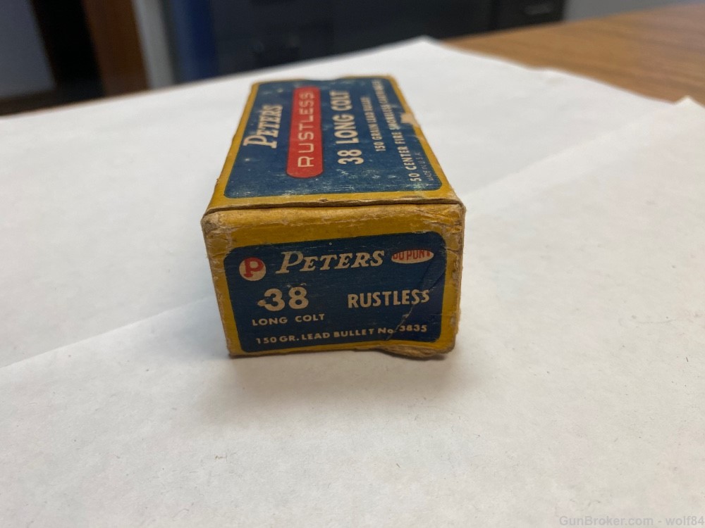 38 Long Colt PETERS Rustless  150 gr  38 LC NOS -img-4
