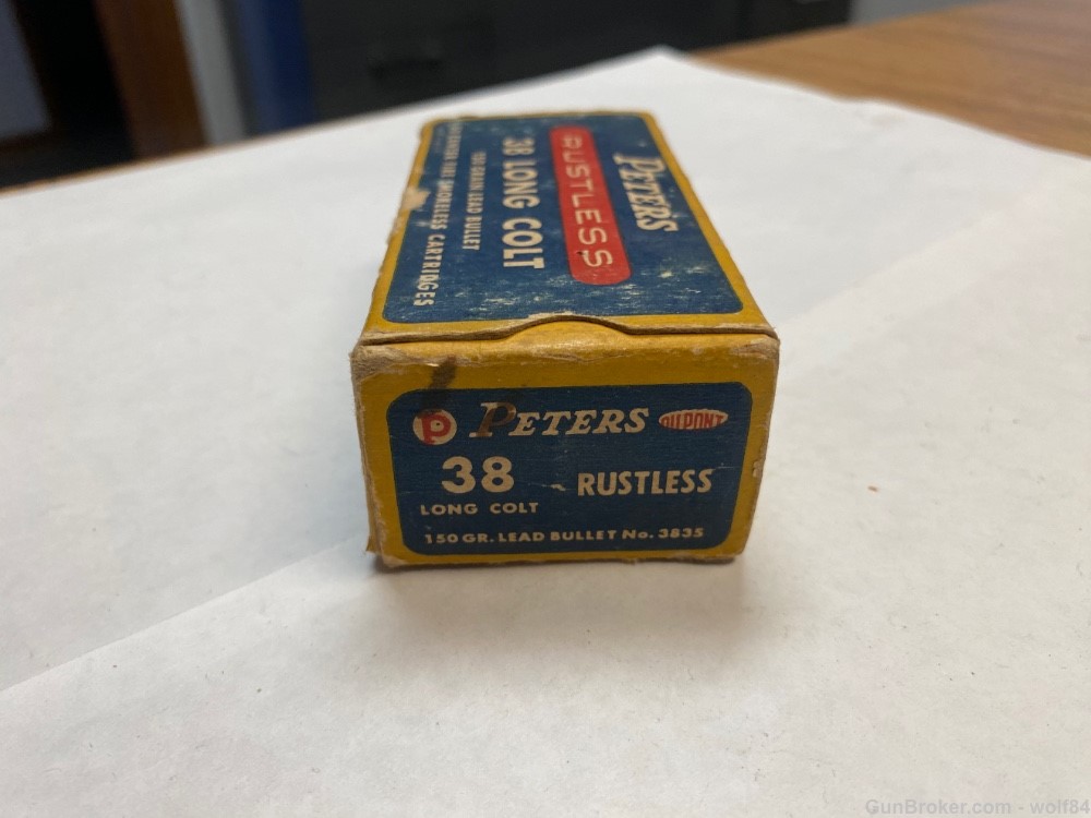 38 Long Colt PETERS Rustless  150 gr  38 LC NOS -img-2