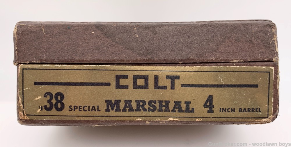 COLT 4" BLUE MARSHAL W/ BOX .38 SPECIAL-img-2