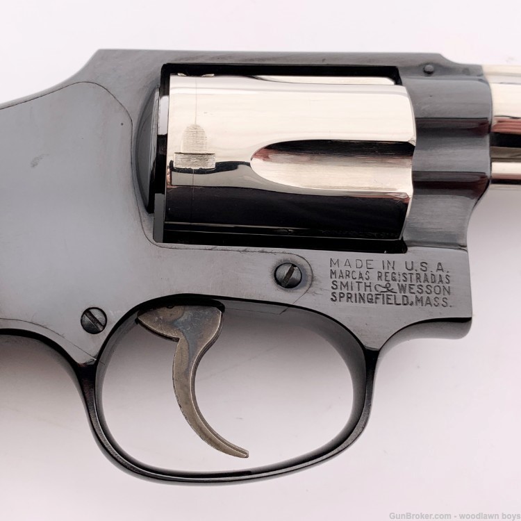 S&W 2" BLUE/NICKEL PINTO MOD 40 .38 SPECIAL W/ ORIG BOX & LETTER-img-17