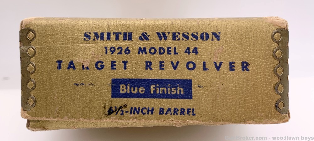 S&W 4" BLUE PRE-MOD 24 M1950 TARGET .44 SPL W/ ORIG BOX & LETTER-img-6