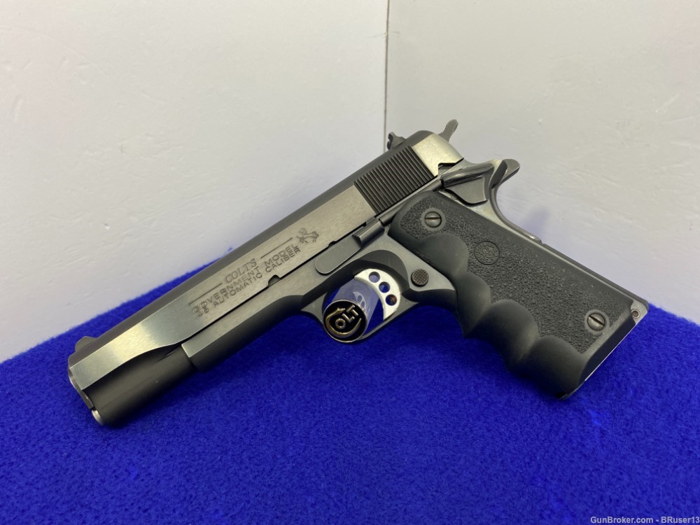 2003 Colt Government 1991 .45 ACP Blue *SLICK COLT WITH CASE & MANUAL*-img-4