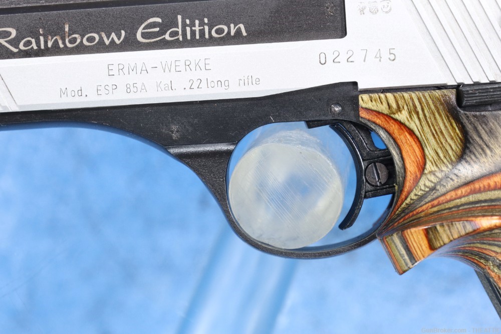 ERMA WERKE ESP 85A 22LR RAINBOW EDITION TWO TONE MADE IN GERMANY-img-7