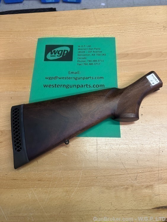 Browning parts, Gold 12ga Deer stock, new old stock, satin wood-img-0