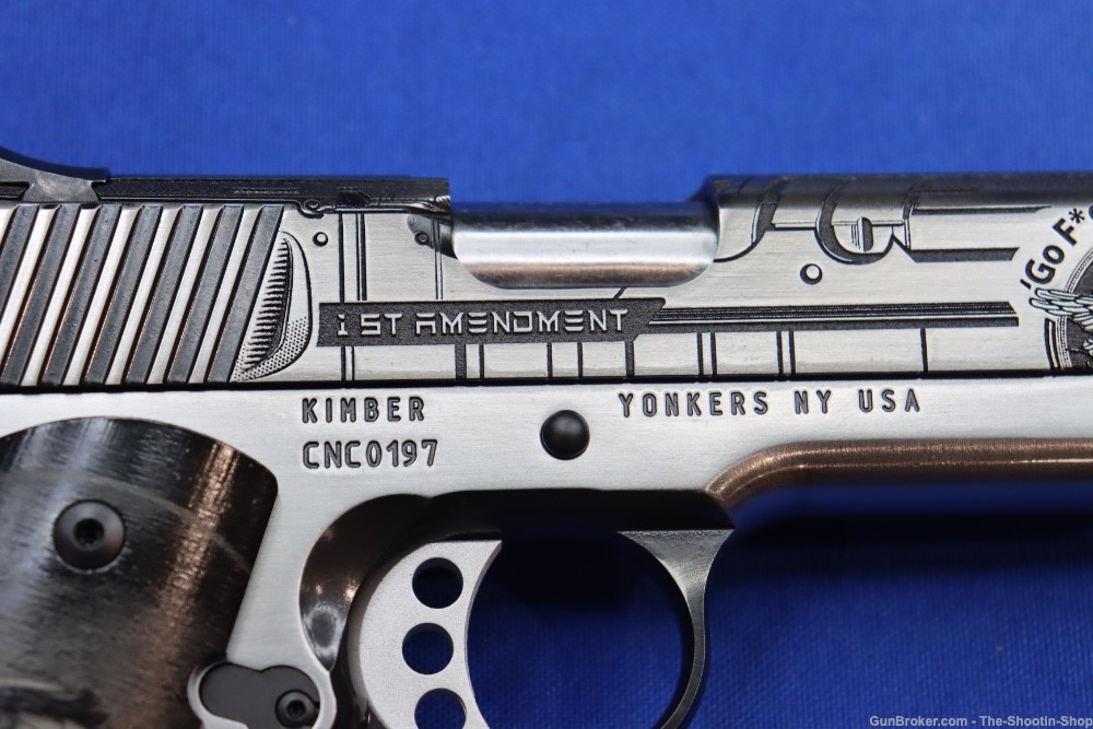 Kimber K1911 Pistol ELON MUSK 1st Amendment Edition 1 of 25 45ACP Engraved-img-11