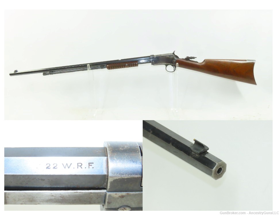 1910 WINCHESTER M1890 PUMP Action TAKEDOWN Rifle SCARCE .22 Winchester Rimf-img-0