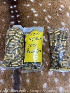 100 cleaned .45 ACP brass-img-0