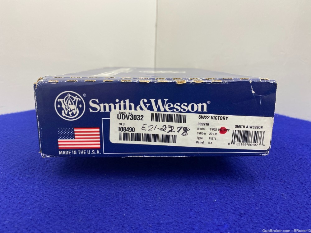 Smith Wesson SW22 Victory .22LR Stainless 5.5" *RELIABLE, ACCURATE RIMFIRE*-img-3