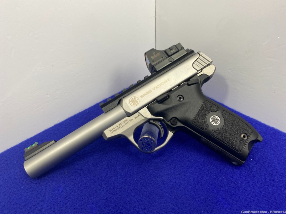 Smith Wesson SW22 Victory .22LR Stainless 5.5" *RELIABLE, ACCURATE RIMFIRE*-img-5