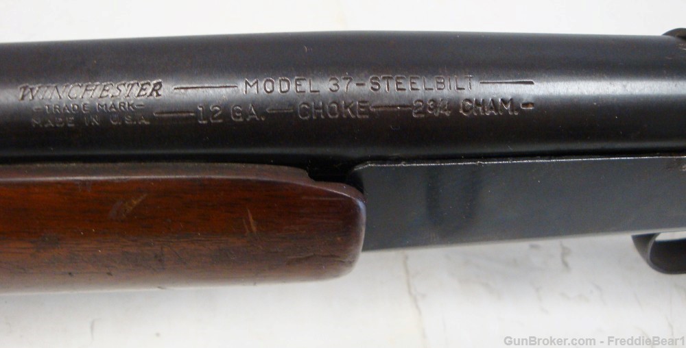 Winchester Model 37 Steelbilt 12 Ga. Shotgun 30”-img-20