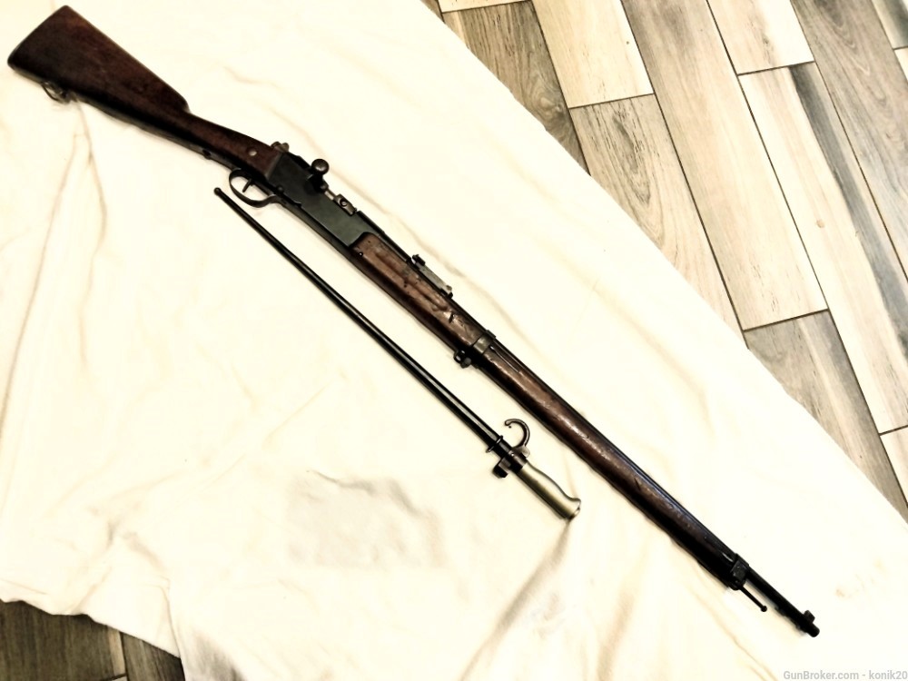 French Lebel rifle 1886 m93 matching with bayonet-img-1