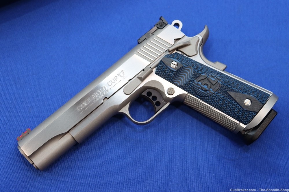 Colt Model GOLD CUP TROPHY 1911 Pistol 9MM Stainless 5" Match SS Magwell SA-img-30