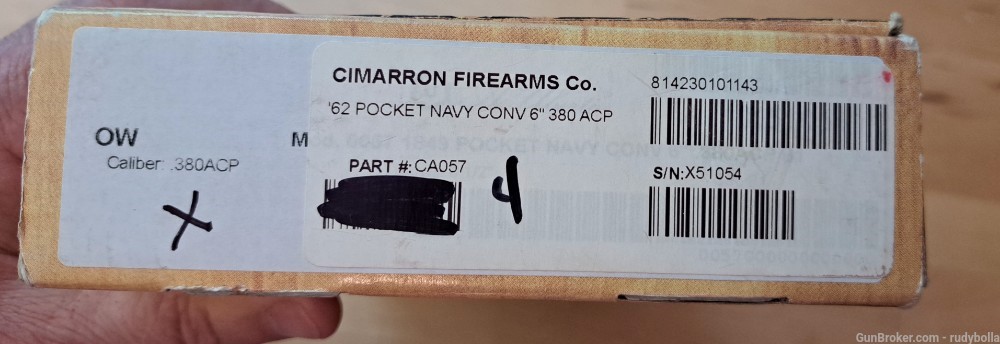 NIB Cimarron/Uberti Colt Pocket Police Conversion  .380 ACP0-img-9