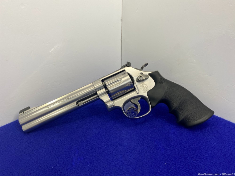 Smith Wesson 686-6 .357 Mag Stainless 6" *PATRIDGE SIGHT EDITION REVOLVER*-img-4