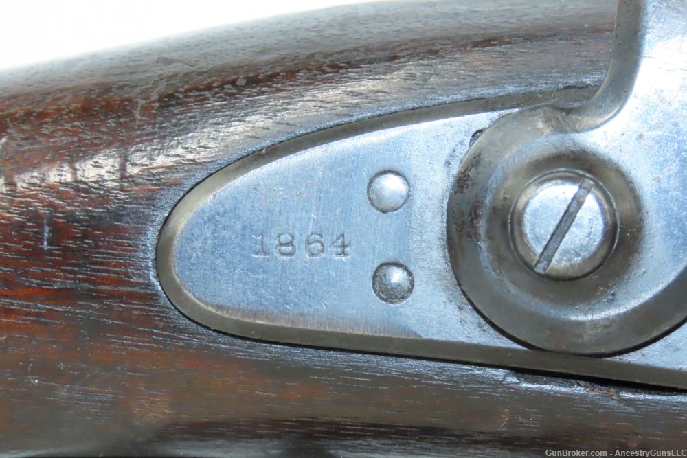 Antique U.S. SPRINGFIELD M1866 .50-70 GOVT ALLIN Conversion TRAPDOOR Rifle -img-6