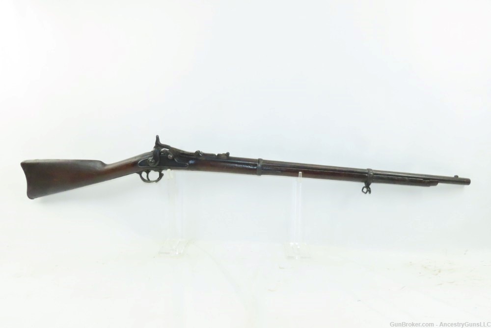 Antique U.S. SPRINGFIELD M1866 .50-70 GOVT ALLIN Conversion TRAPDOOR Rifle -img-1