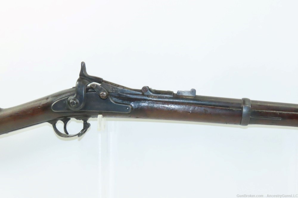 Antique U.S. SPRINGFIELD M1866 .50-70 GOVT ALLIN Conversion TRAPDOOR Rifle -img-3
