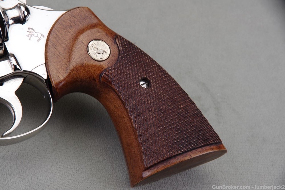 Exceptional & Scarce 1969 Colt Python 357 Magnum 6'' Nickel NIB-img-12