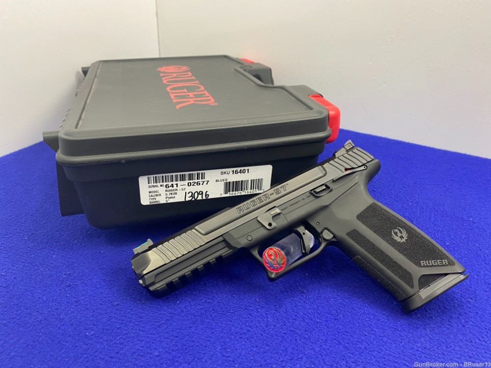 2019 Ruger 57 5.7x28mm Blk 4.94" *HEAD TURNING FUN TO SHOOT PISTOL*-img-2