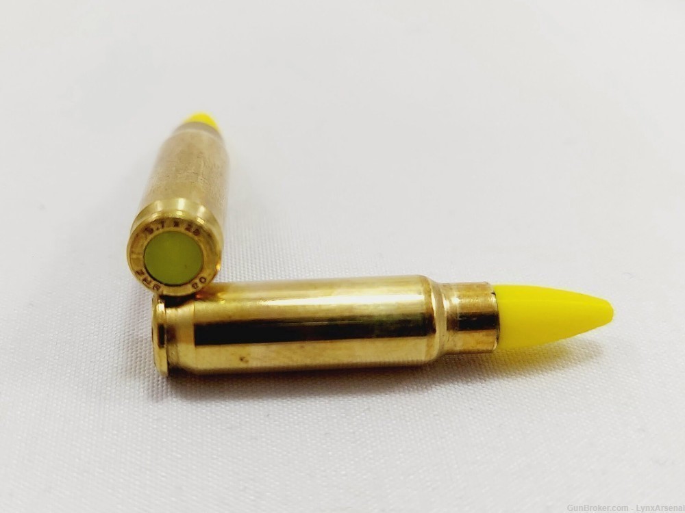 5.7x28 FN Brass Snap caps / Dummy Training Rounds - Set of 10 - Yellow-img-1