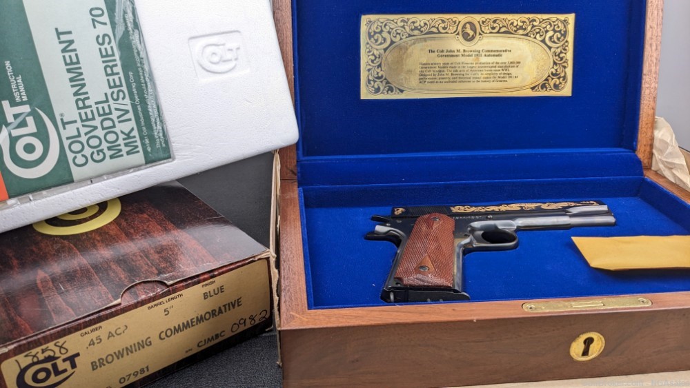 Colt|Government Model Series 70|John Browning Commemorative|Display Case-img-2