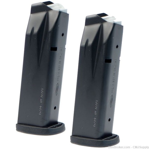 2-PACK Walther PPQ M2 45acp 12rd Blue Factory Magazine-img-0
