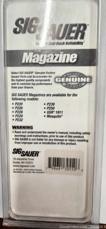 NEW: Sig Sauer P226 40/357 12 Round Magazine - K00004 -img-2