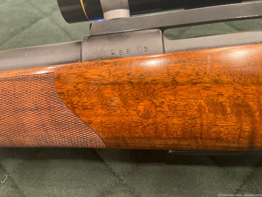 73' custom rifle in 458 Winchester magnum with a Czech BRNO Mauser action-img-2