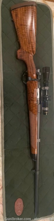 73' custom rifle in 458 Winchester magnum with a Czech BRNO Mauser action-img-0