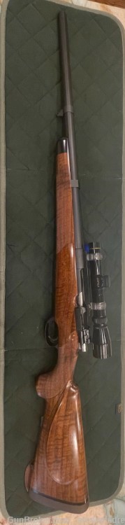 73' custom rifle in 458 Winchester magnum with a Czech BRNO Mauser action-img-1
