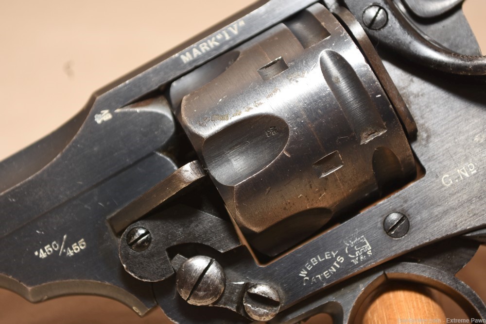 Webley Mark IV 450/455 Revolver 4" Unshaved Pre WWI Australian Police!-img-2