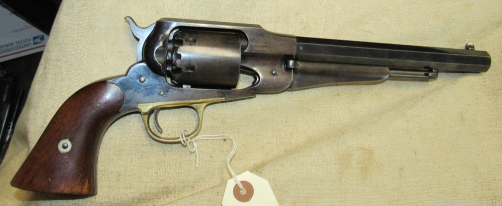 Really Sharp Civil War Remington 1858 .44 Cal Percussion Army Revolver-img-14