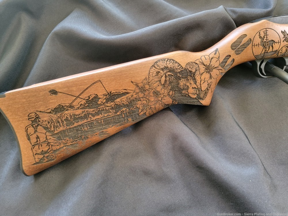 Custom Engraved Ruger 10/22.  "American Wildlife" *Free Shipping!-img-2
