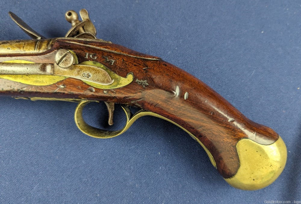 MUSEUM QUALITY  REV WAR PD PATTERN 1756/1777 “LONG Sea Service Pistol-img-11